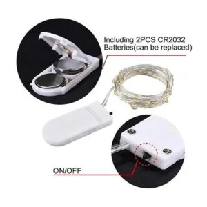 Guirnalda de luces de hadas funcionan con pilas paquete_5