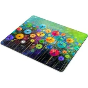 Smooffly Alfombrilla de ratón con diseño floral de_3