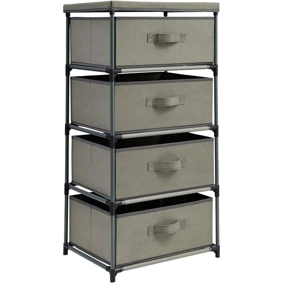 Organizador de ropa con cajones de 4 niveles cómoda de_1