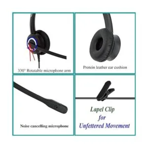 Compatible con Grandstream Snom RJ9 Auriculares con_3