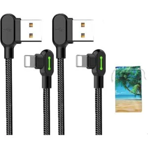 Paquete de 2 bolsa para iPhone USB de 90 grados_1