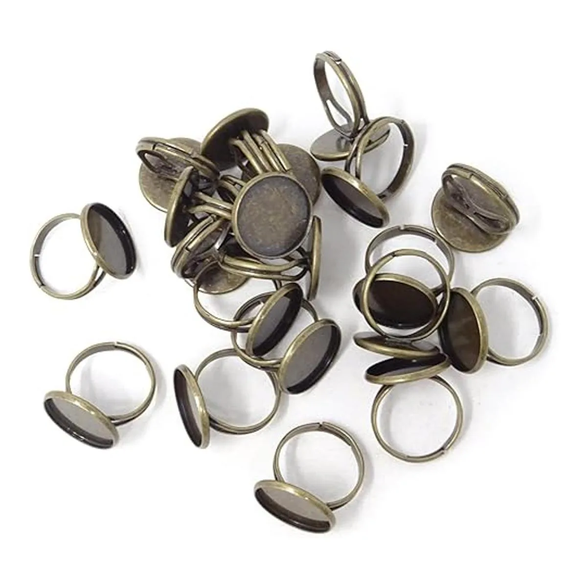 Honbay Juego de 20 anillas ajustables de 0.630 in para_2