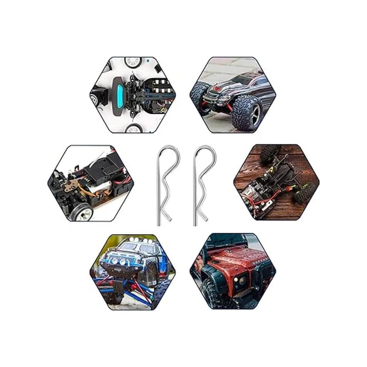 Paquete de 100 pines universales para carrocería a control_6