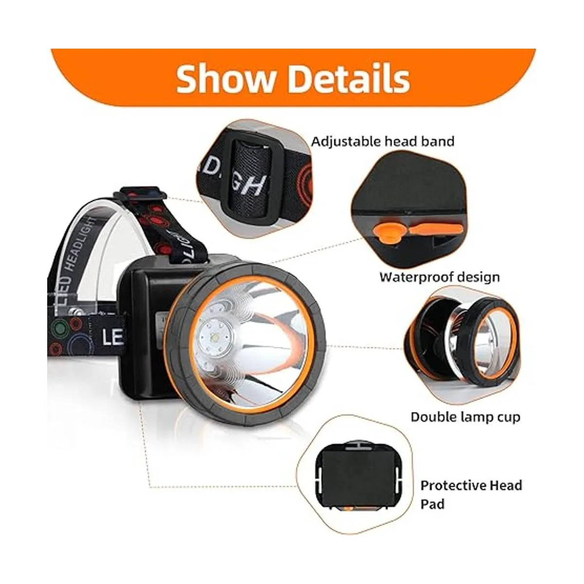 Hunting friends Superbright Linterna frontal LED_6