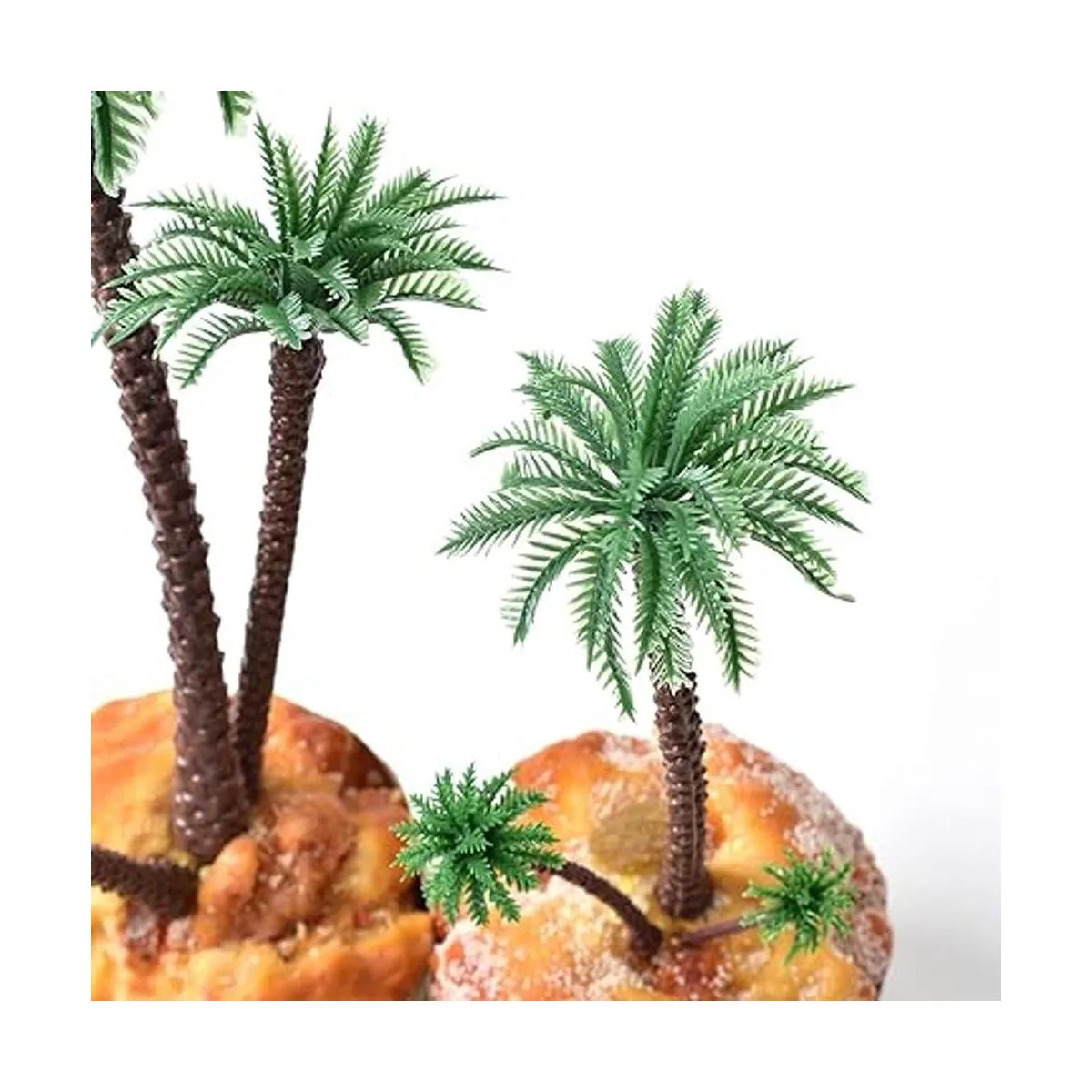 HUIANER Palmeras en miniatura árboles de plástico falsos_4