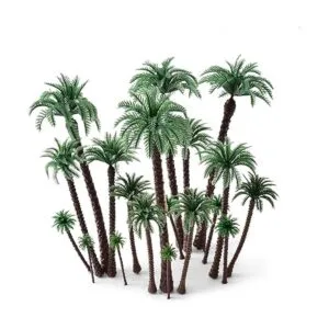 HUIANER Palmeras en miniatura árboles de plástico falsos_2