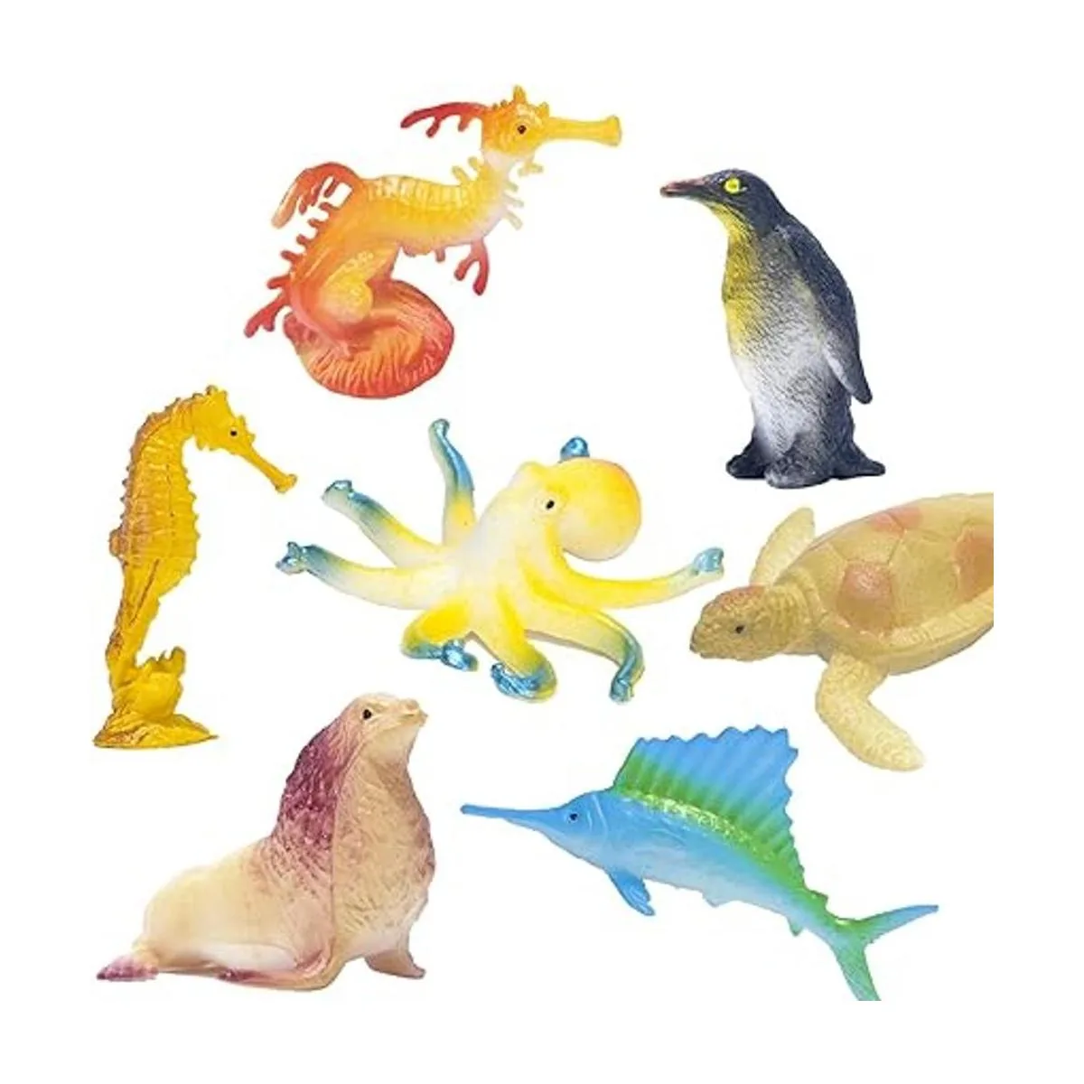 Figuras de animales marinos del océano paquete de 60 mini_3