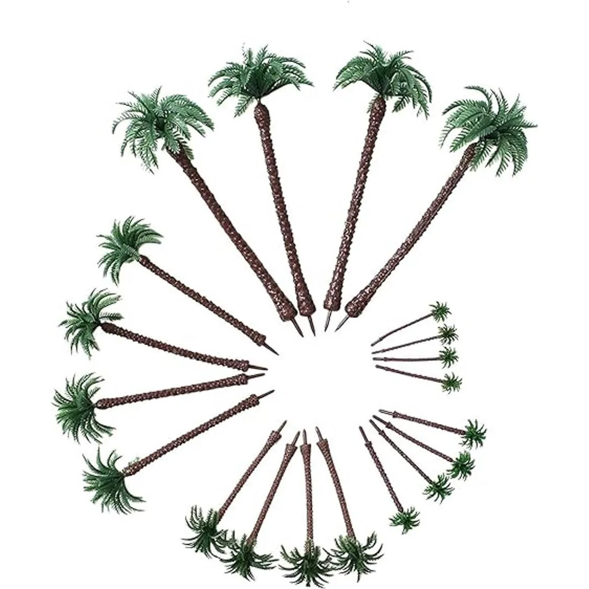 HUIANER Palmeras en miniatura árboles de plástico falsos_5