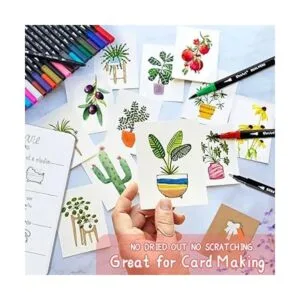 Marcadores artísticos de punta doble bolígrafos de punta_4