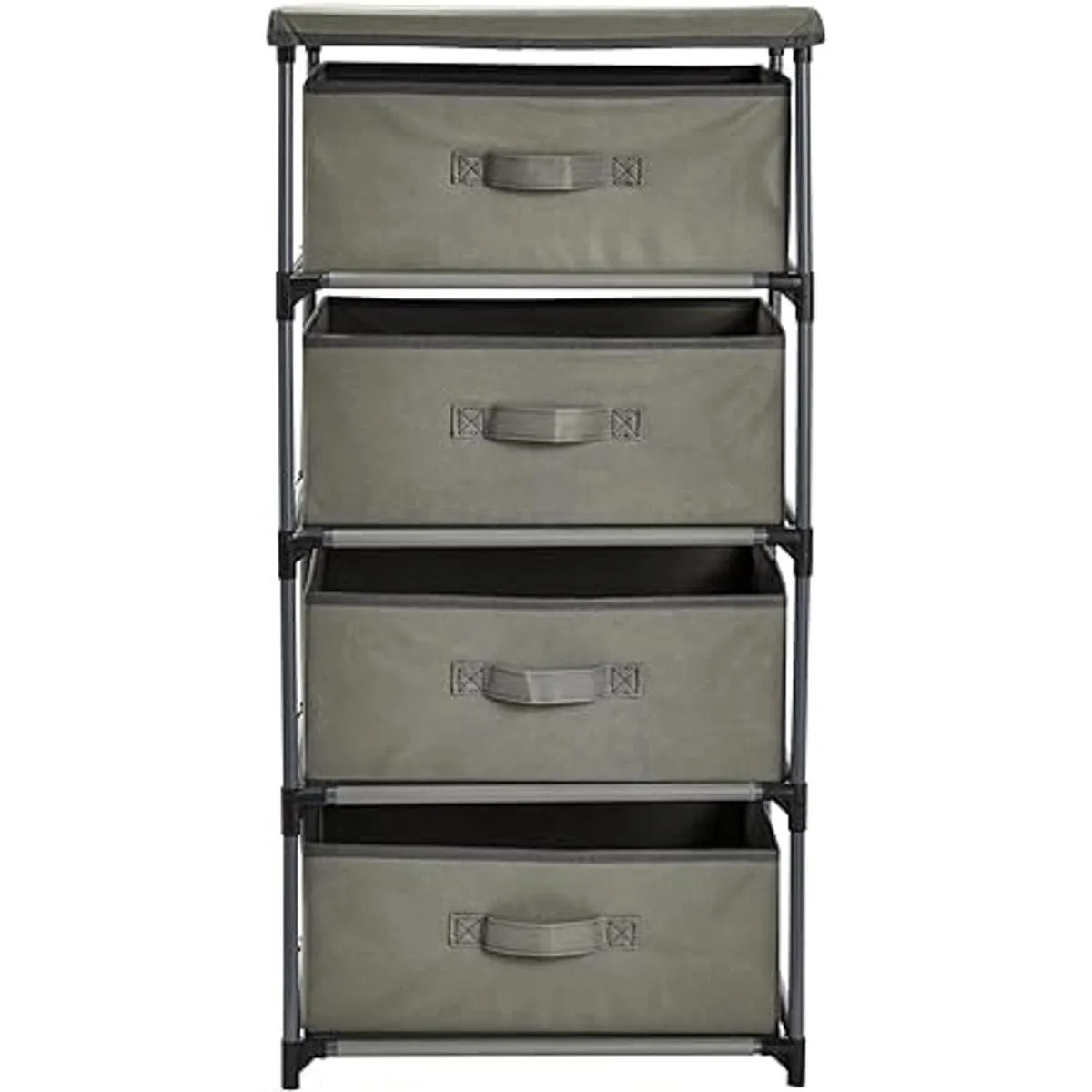 Organizador de ropa con cajones de 4 niveles cómoda de_7