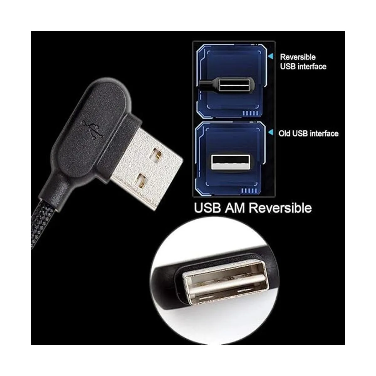 Paquete de 2 bolsa para iPhone USB de 90 grados_5