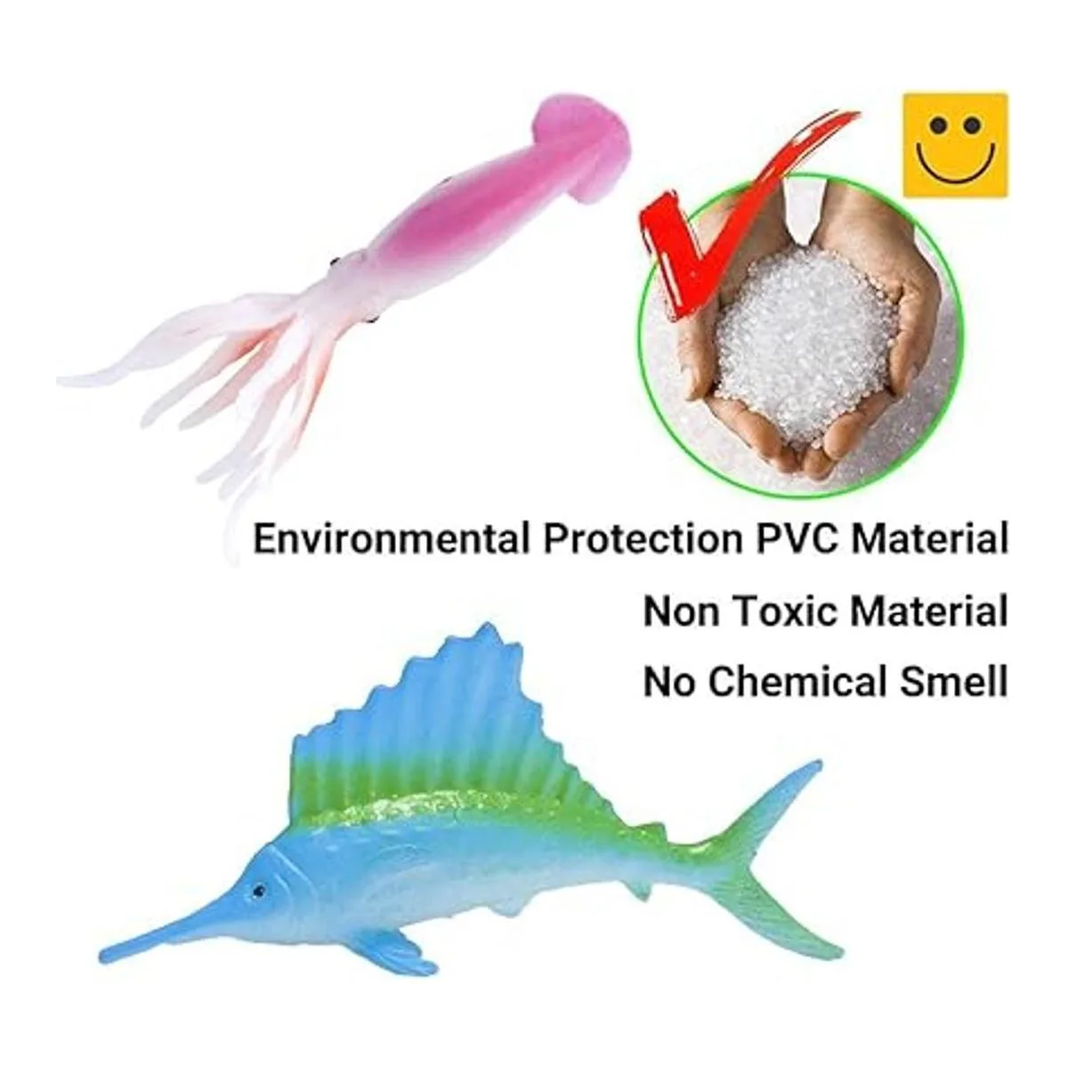 Figuras de animales marinos del océano paquete de 60 mini_5