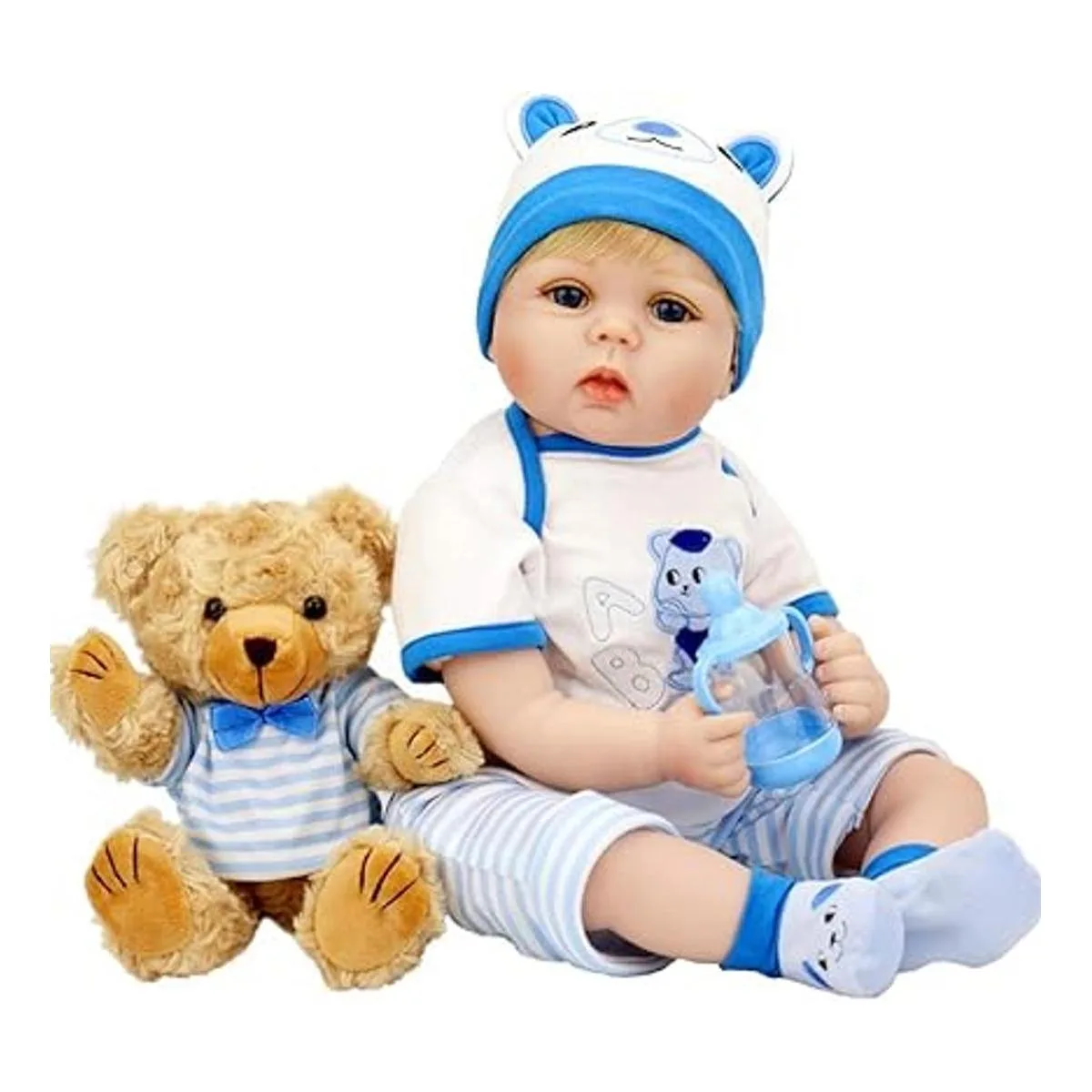 Aori Lifelike Reborn Muñecas de bebé recién nacido con_4