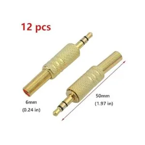 Antrader Conector de cable de audio macho estéreo de 0.138_2