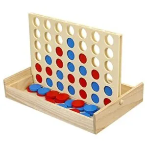 JOYPRO Juego de conexión de madera 4 en fila juego de_1