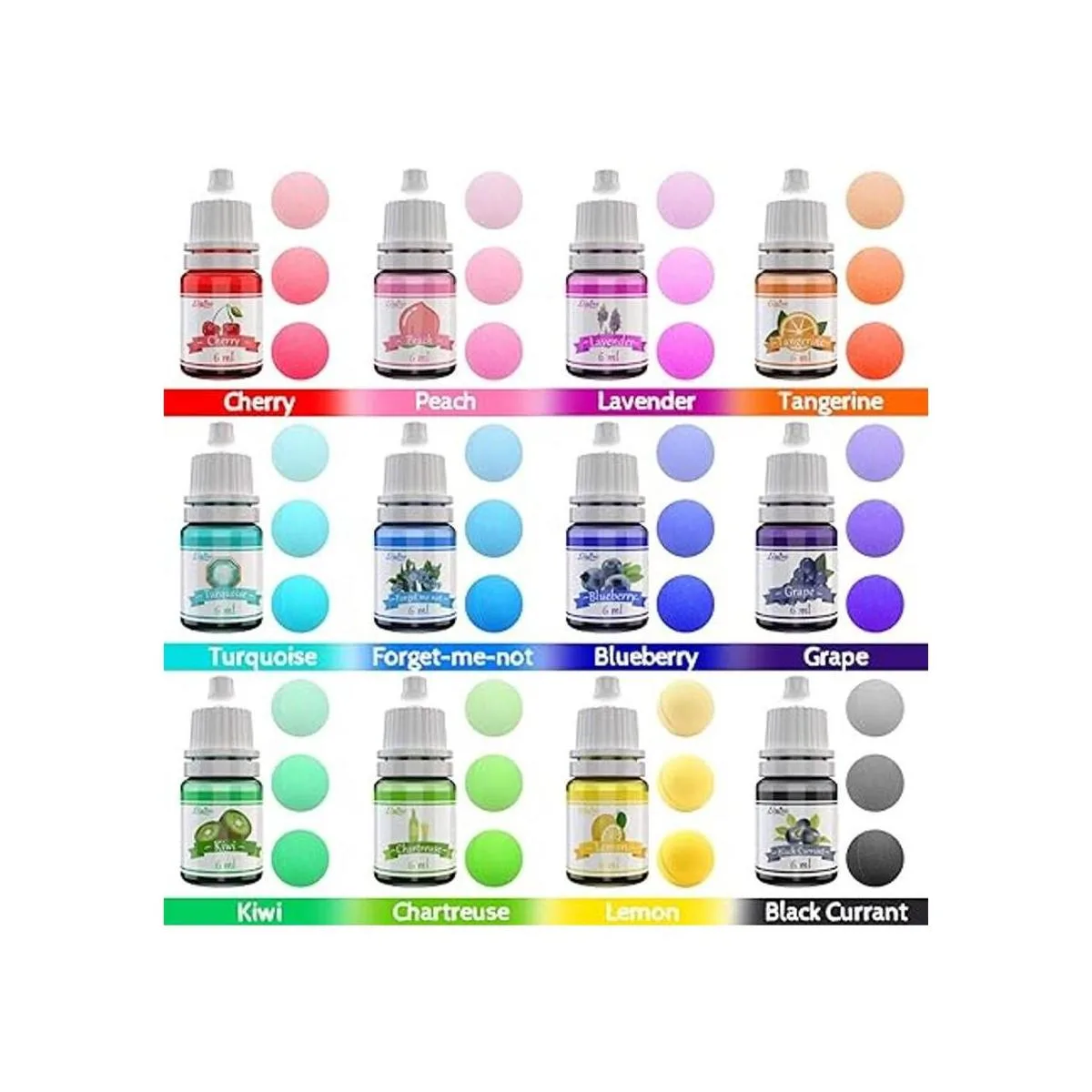 Tinte de jabón para bomba de baño de 12 colores apto para_2