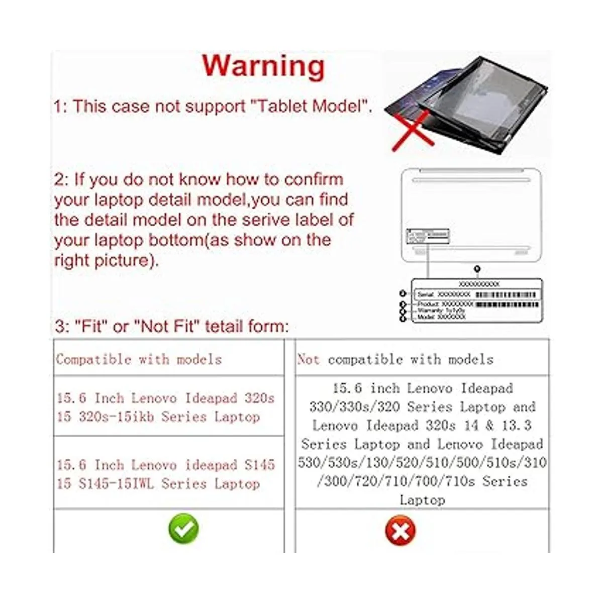 Alapmk Funda protectora para Lenovo Ideapad 320s 15_2