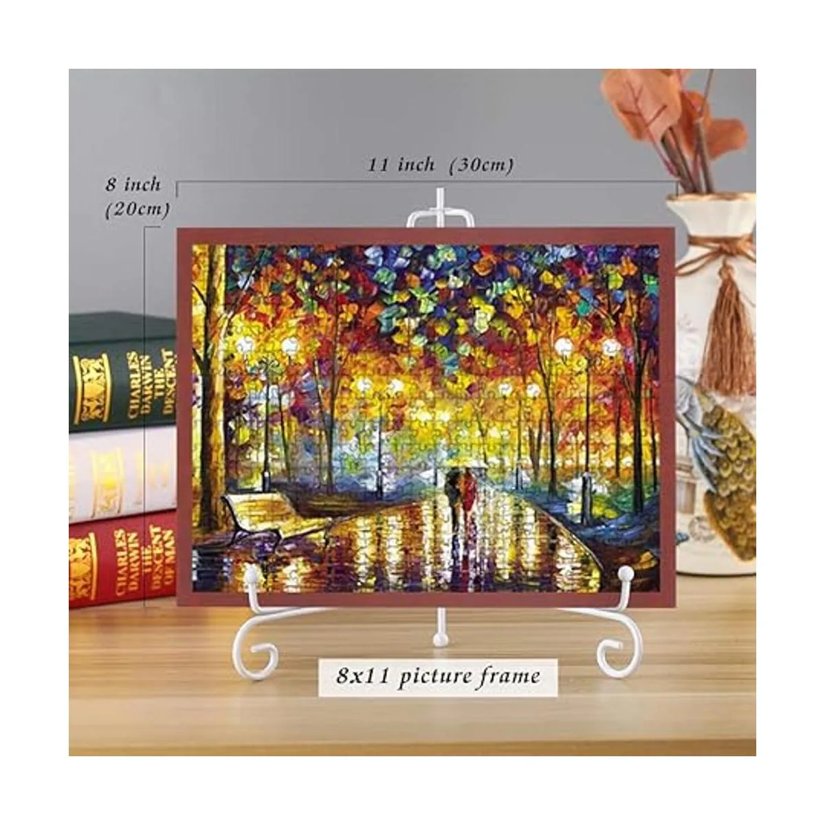 Artliving Paquete de 2 soportes de placa grande de hierro_6