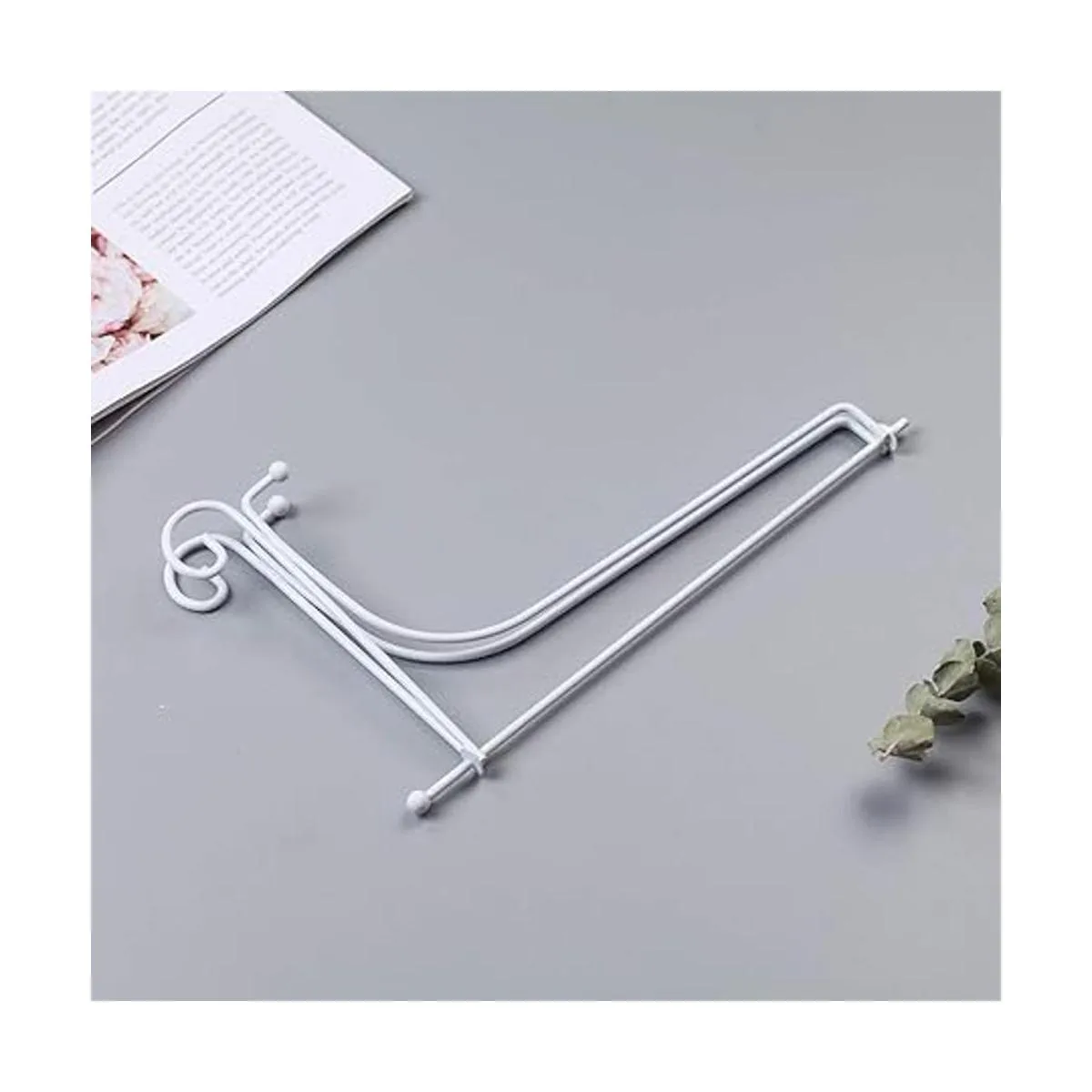 Artliving Paquete de 2 soportes de placa grande de hierro_4