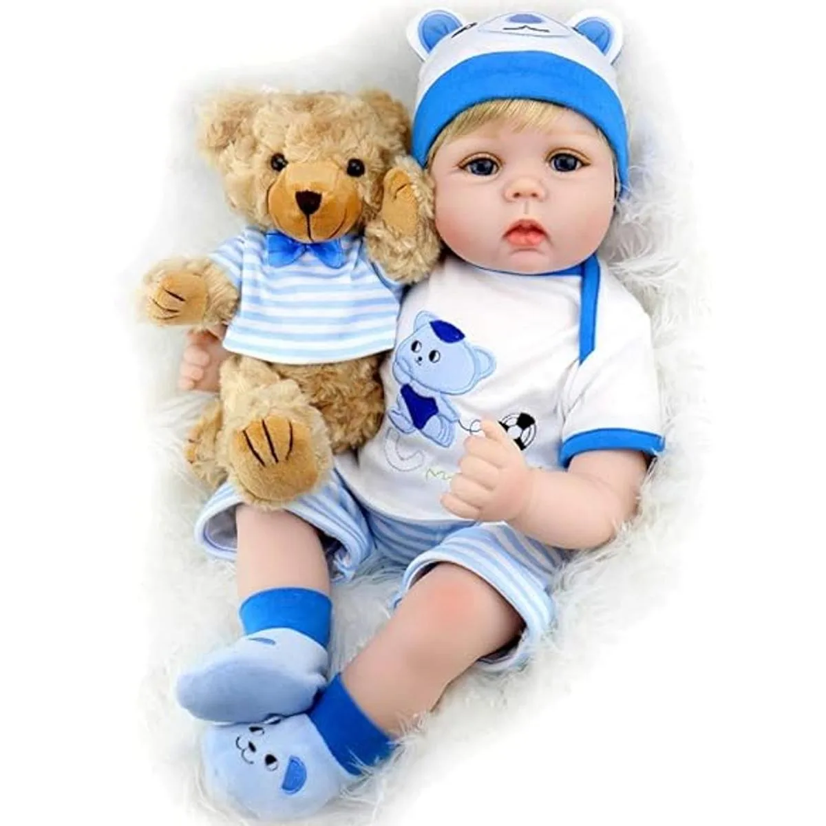 Aori Lifelike Reborn Muñecas de bebé recién nacido con_1