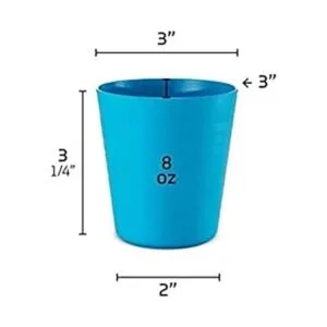 PLASKIDY Tazas para niños juego de 12 vasos de plástico_2