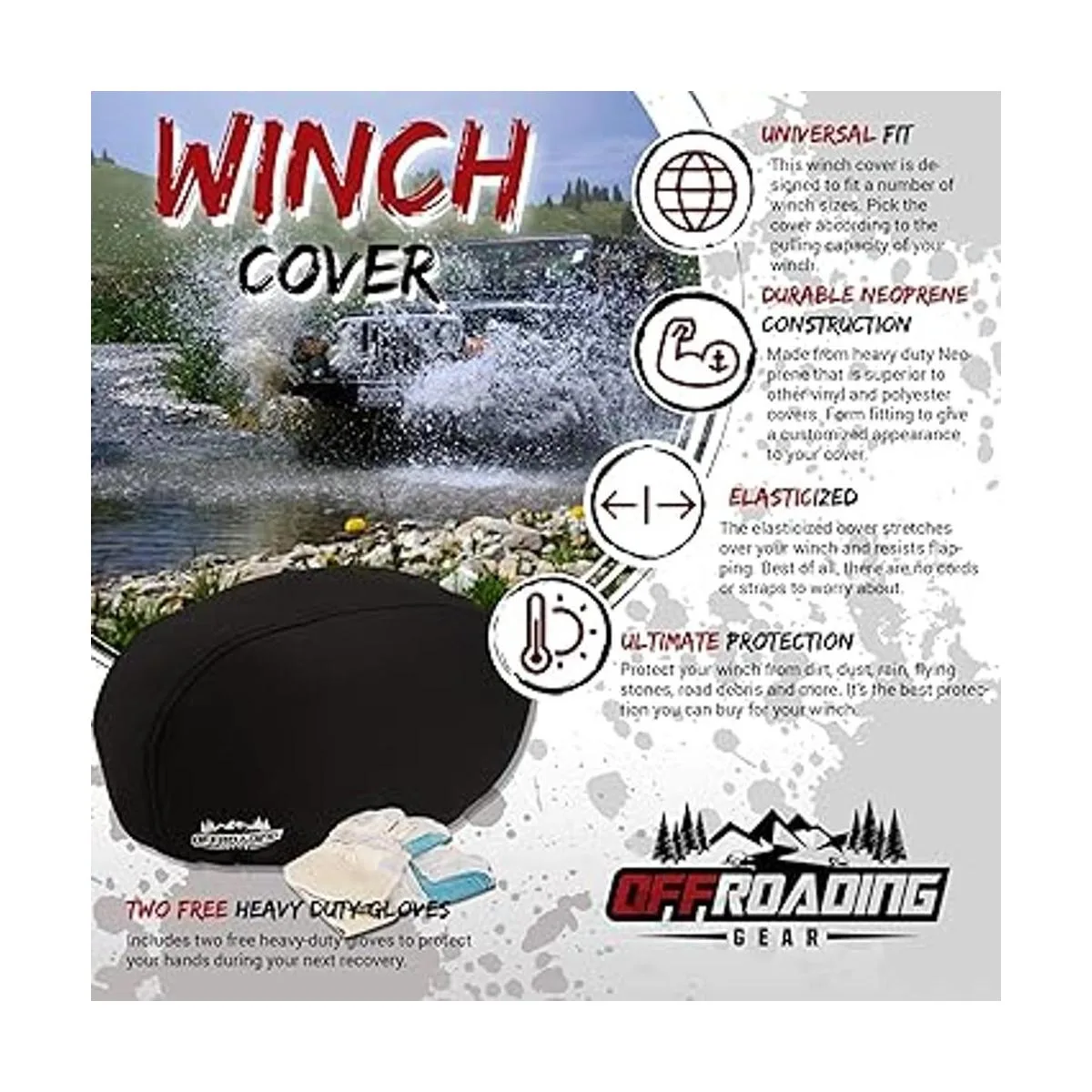 Cubierta del cabrestante cabrestante de 12000 libras_3