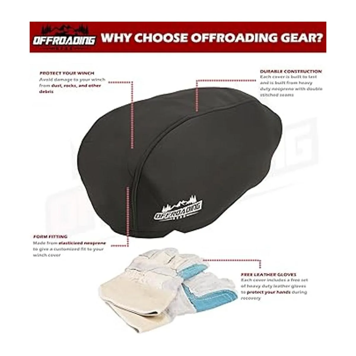 Cubierta del cabrestante cabrestante de 12000 libras_2