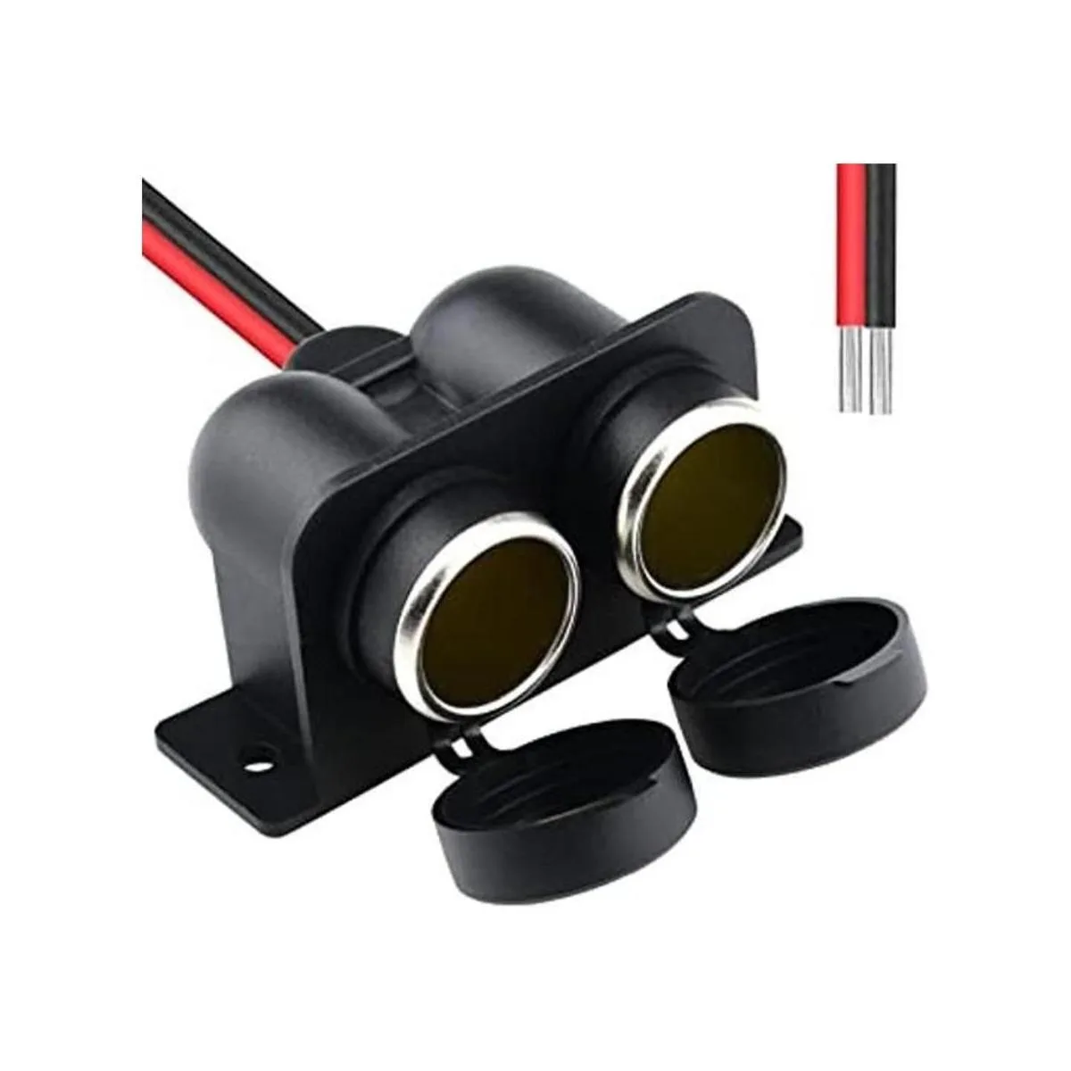 Cllena Cargador USB dual 2.1A y 2.1A voltímetro LED_1