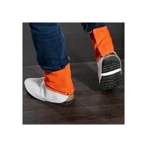 QeeLink Patines de soldadura de cuero resistentes al_6