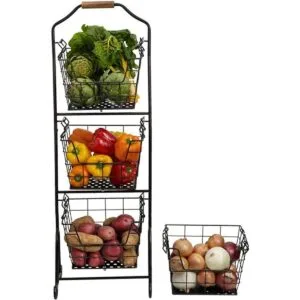 Gourmet Basics by Mikasa Ferme Cesta de metal de 4_4