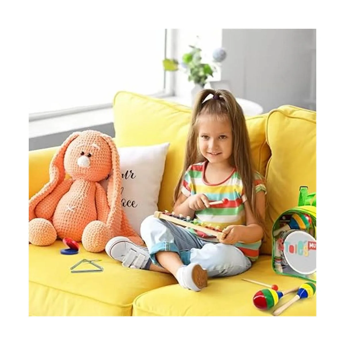 Stoies Juego de 19 instrumentos musicales para niños_3