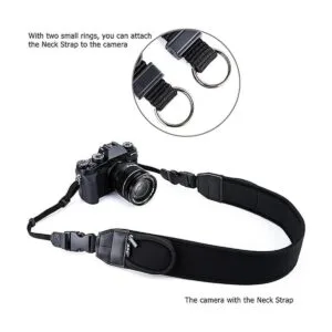 Correa de hombro acolchada suave para cámara con bolsillos_3