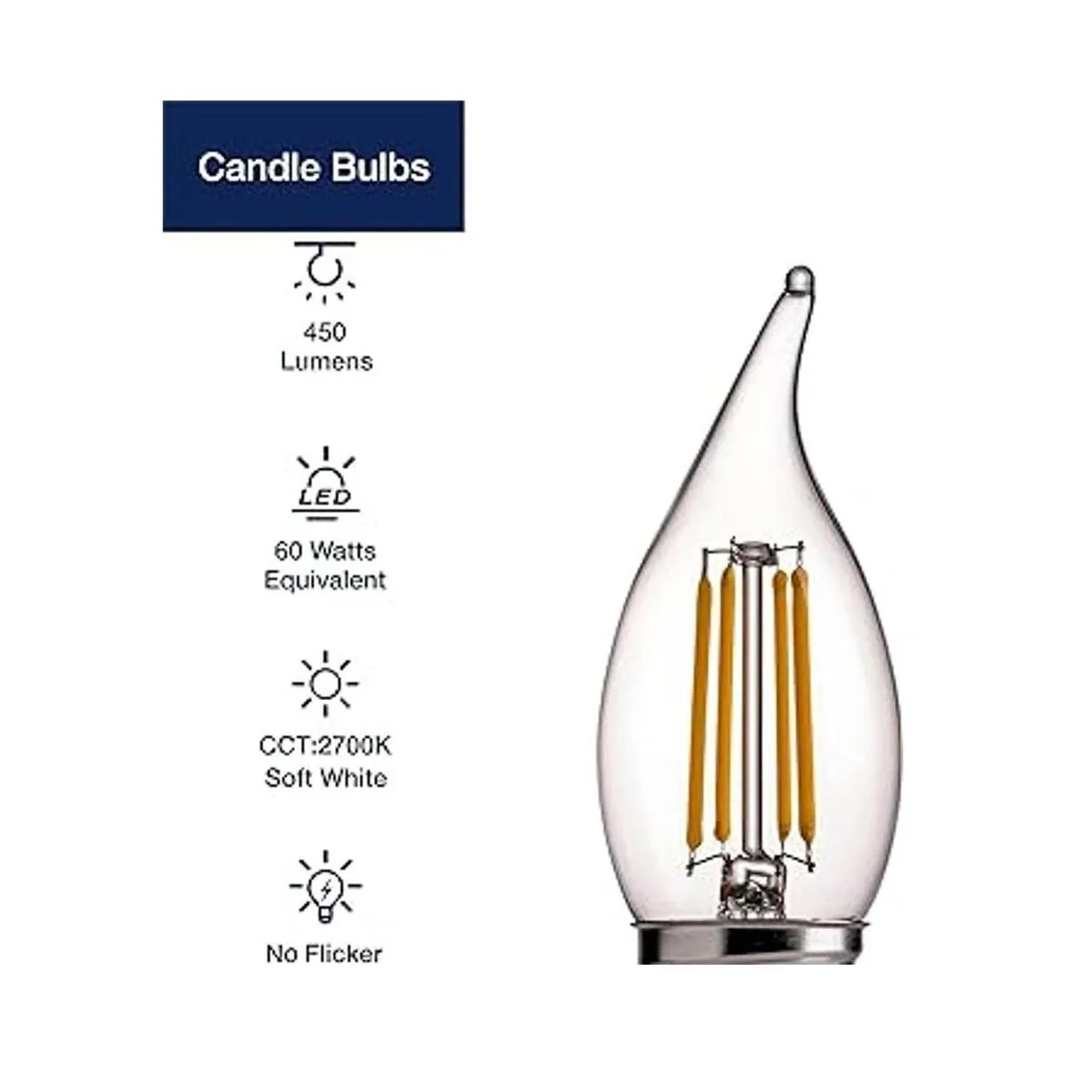 FLSNT Bombillas LED equivalentes a 60 vatios bombillas de_2