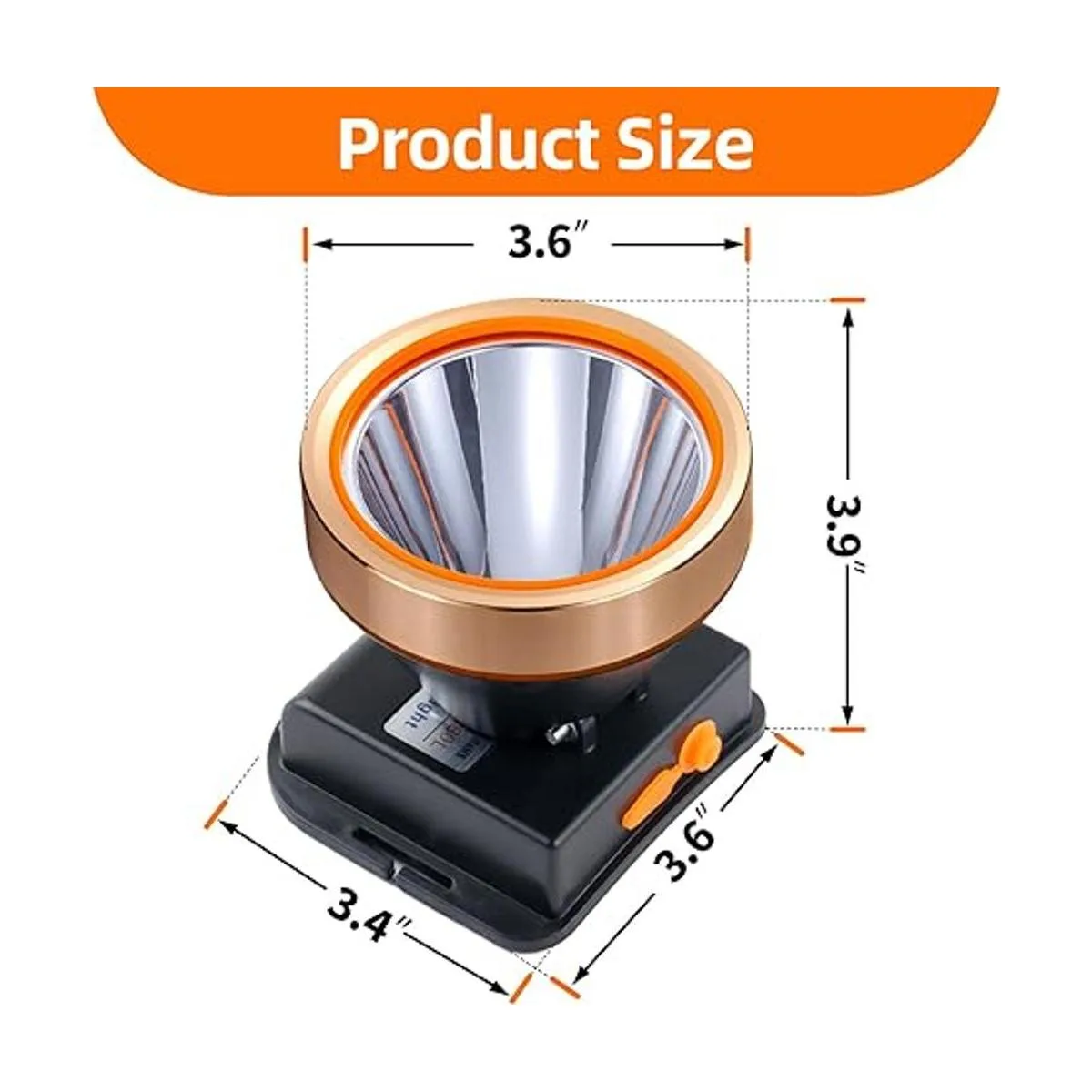 Superbright Linterna frontal LED con 2 modos de luz_2