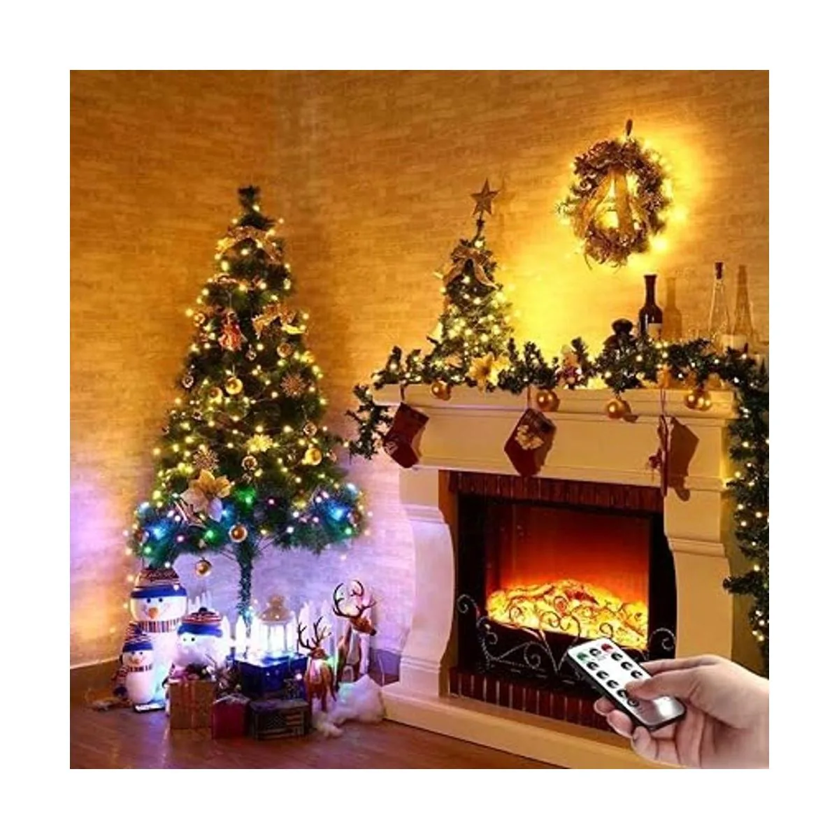 2 luces de hadas que funcionan con pilas cadenas de_3