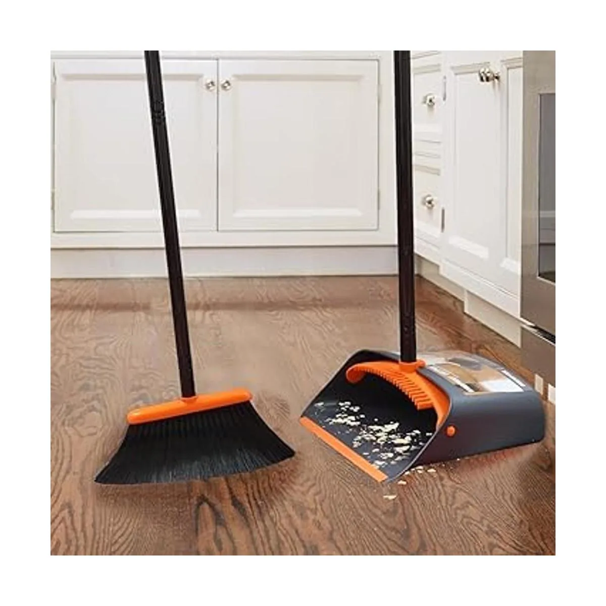 Escobilla para el polvo y escoba Combo de limpieza con_4
