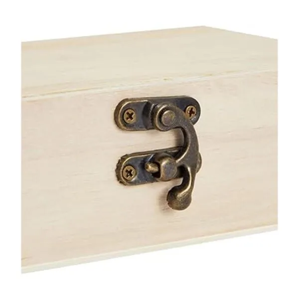 Paquete de 6 cajas de regalo de madera sin terminar con_7