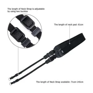 Correa de hombro acolchada suave para cámara con bolsillos_4