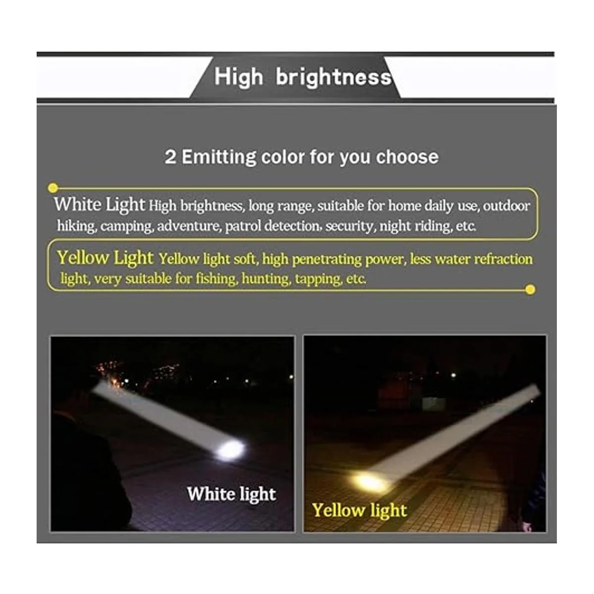 Hunting friends Foco LED recargable para faros delanteros_2