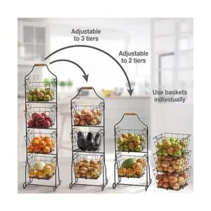 Gourmet Basics by Mikasa Ferme Cesta de metal de 4_2