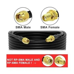 Cable de extensión SMA de 32.8 pies macho a SMA hembra_4