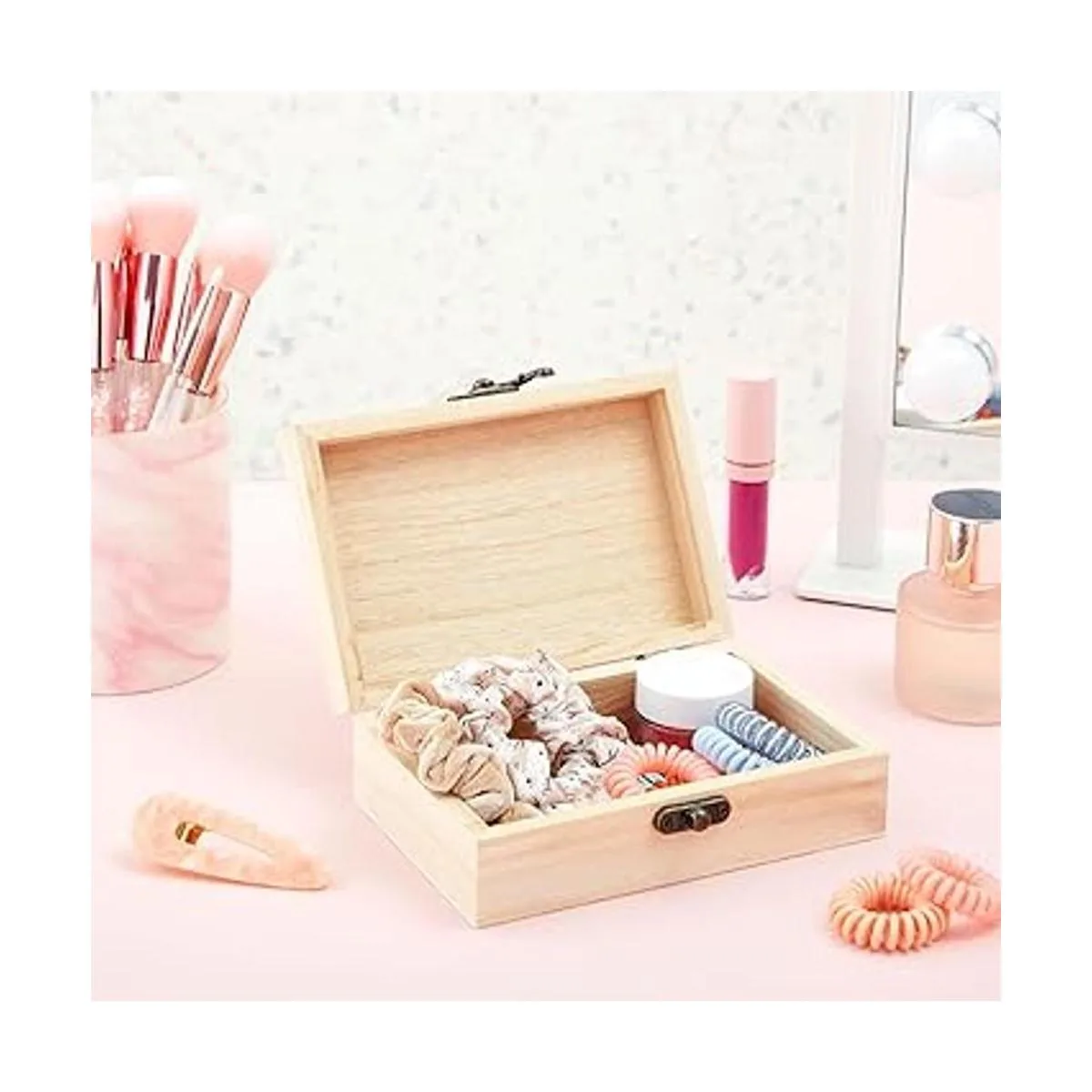 Paquete de 6 cajas de regalo de madera sin terminar con_3