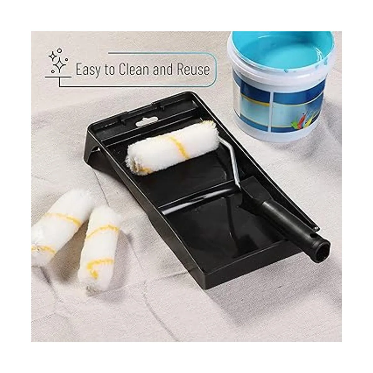 Bates Juego de bandejas de pintura rodillo de pintura de_6