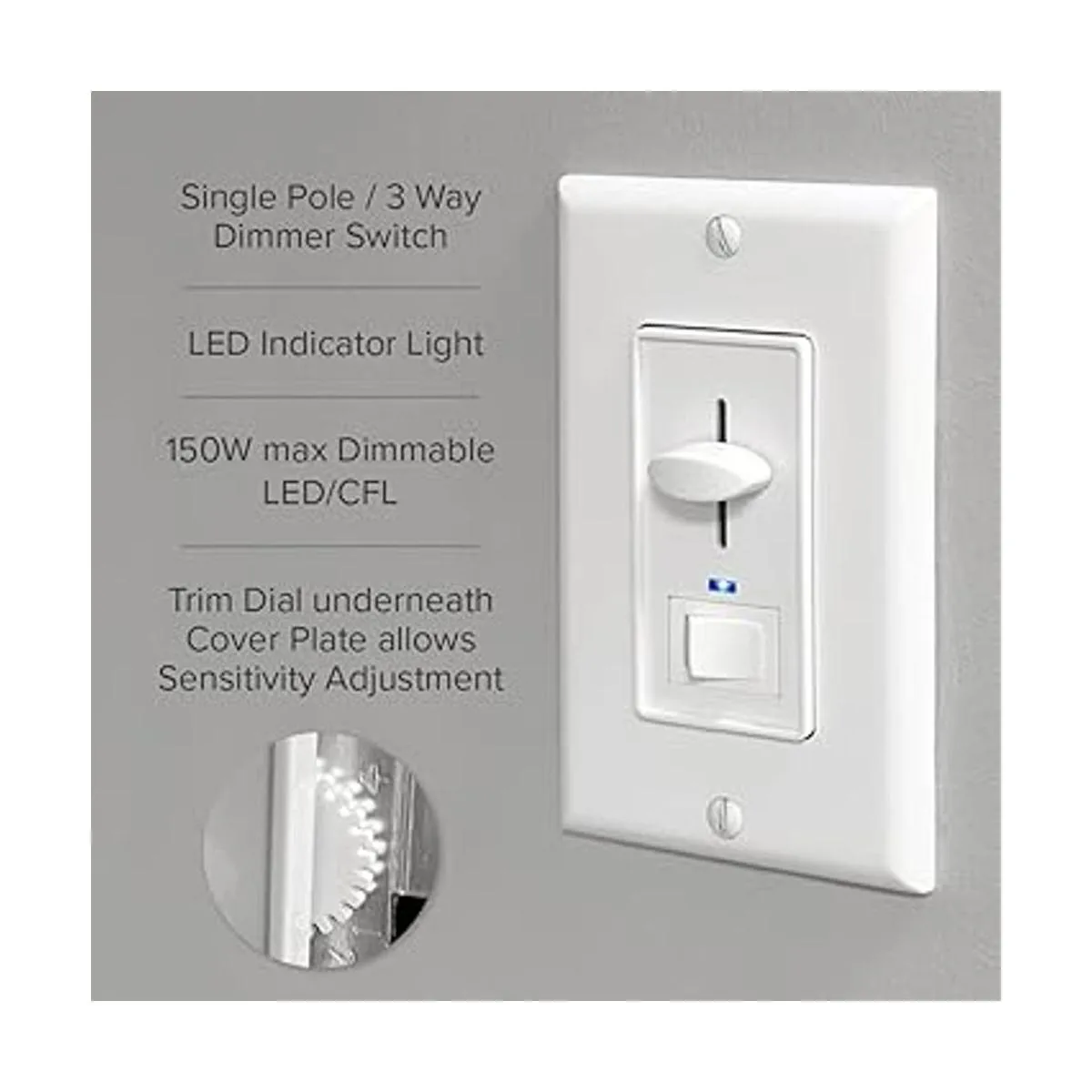 Maxxima Interruptor de luz eléctrica con regulador de_4