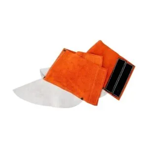 QeeLink Patines de soldadura de cuero resistentes al_2