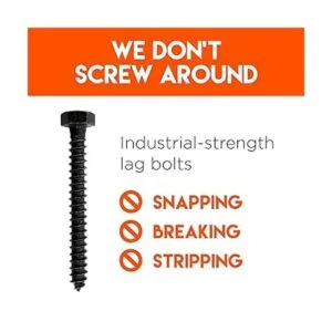 Kit de pernos de retraso para montar un televisor en_3