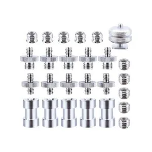 SUNMNS Juego de 27 tornillos roscados hembra macho_1