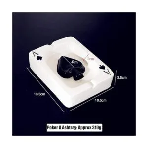 Creative Poker Cenicero de cerámica para cigarrillos_4