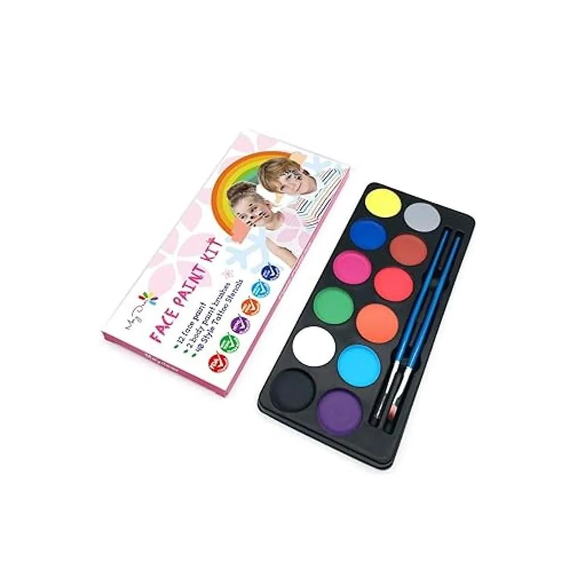 Maydear Kit de pintura facial para niños con 12 colores_5