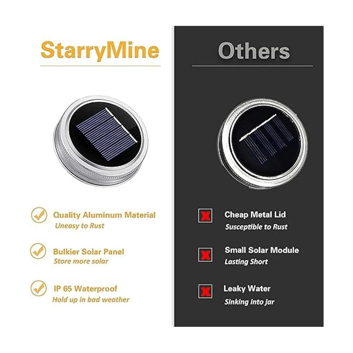 Guirnalda de luces solares con tapa de tarro de masón_2